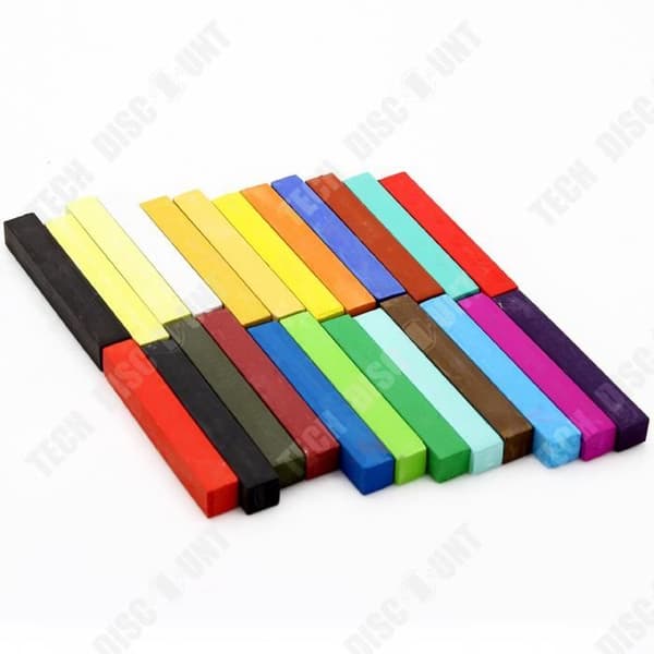 TD® Pastell Stick 24 färger Paint Powder Stick DIY Kreativ graffitimålning Studentkonst Målning Supply Hårfärgning