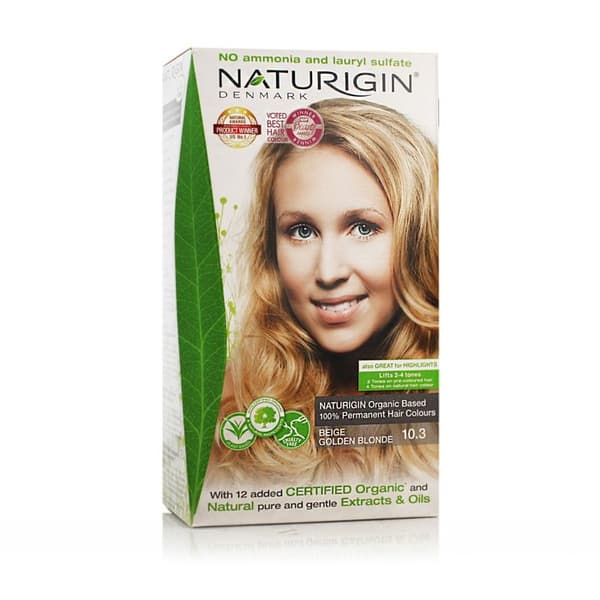 Naturigin Permanent Hårfärger (Beige Gyllene Blont 10.3) 115 ml