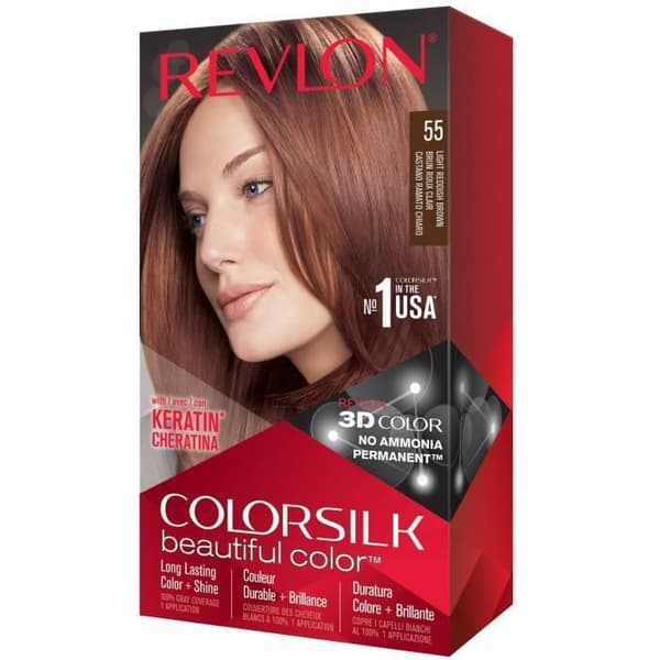 Revlon Colorsilk Permanent Hårfärg nr 55 Ljusrödbrun
