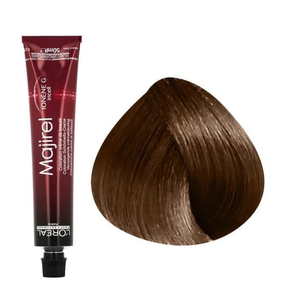 Permanent färg - L'OREAL - Majirel N°6.3 - Mörk Guldblond - 50ml - Krämig konsistens