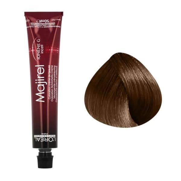 Permanent färg - L'OREAL - Majirel N°6.3 - Mörk Guldblond - 50ml - Krämig konsistens