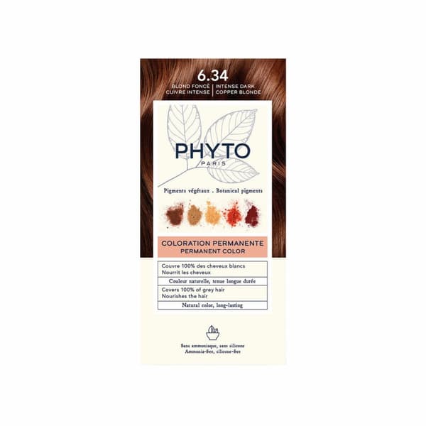 Pysyvä väri Phyto Paris PHYTOCOLOR Nº6.34 Rubio Oscuro Cobrizo
