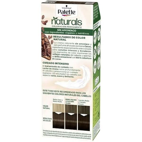 Hårkräm - Palett - Nc 3 Castaño Oscuro - Torrt hår - Parabenfritt - 10 enheter