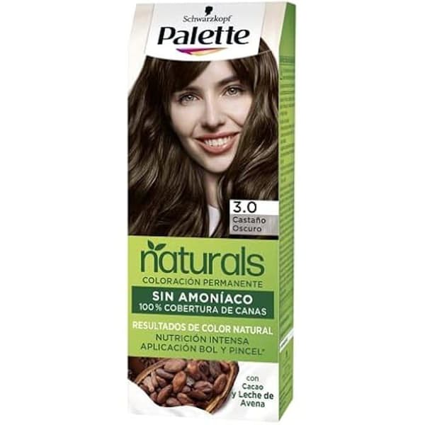 Hårkräm - Palett - Nc 3 Castaño Oscuro - Torrt hår - Parabenfritt - 10 enheter