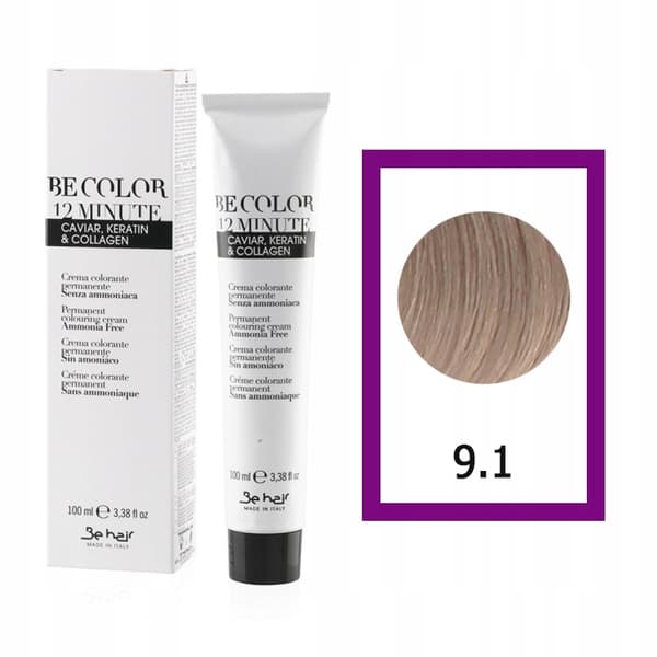 BE HAIR Be Color hårfarve ammoniakfri 9.1 - 100ml