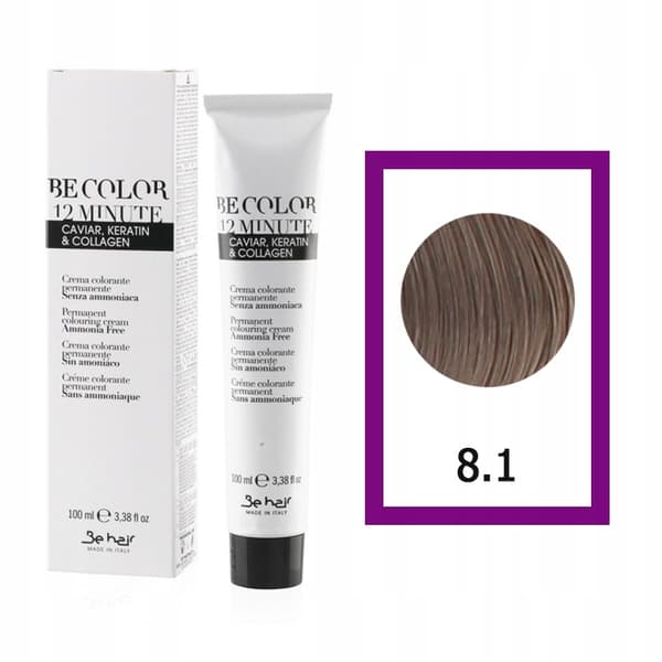BE HAIR Be Color hårfärg ammoniakfri 8.1 - 100ml