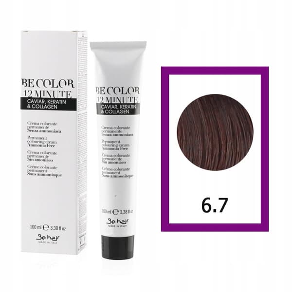 BE HAIR Be Color hårfärg ammoniakfri 6,7 - 100 ml