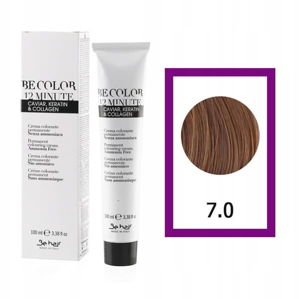 BE HAIR Be Color hårfärg ammoniakfri 7.0 - 100ml
