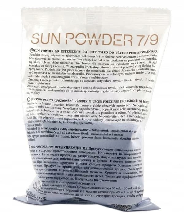 BIOELIXIRE SunPowder Lightener 7/9 toner - 500g