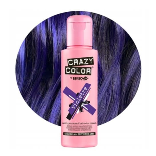 CRAZY COLOR Hiusvärivoide nro 43 - Violetti - 100ml