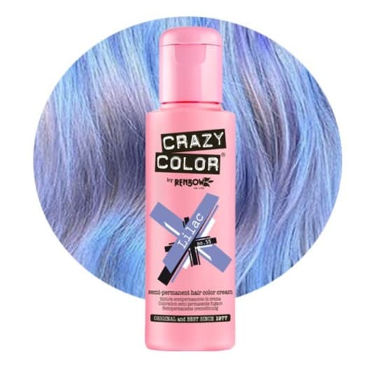 CRAZY COLOR Hårfärgskräm nr 55 - Lila - 100ml