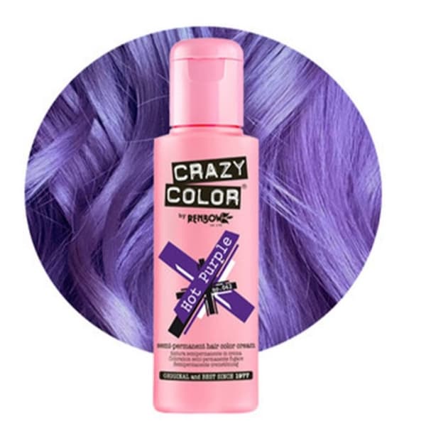 CRAZY COLOR Hårfarvecreme nr. 62 - Hot Purple - 100ml