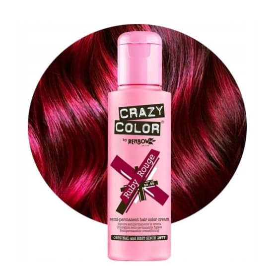 CRAZY COLOR Hårfärgskräm nr 66 - Ruby Rouge - 100ml