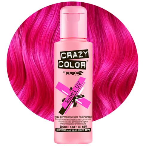 CRAZY COLOR Hårfarvecreme nr. 78 - Rebel UV - 100ml