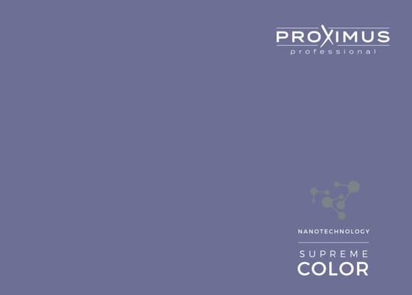 PROXIMUS Farvekort 70 nuancer SUPREME COLOR - NY - nr. kat. 14 037 / A25
