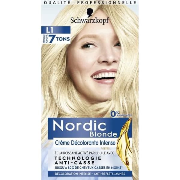 SCHWARZKOPF Nordic Permanent Hårfärg Intense Bleaching Cream L1 - Blond