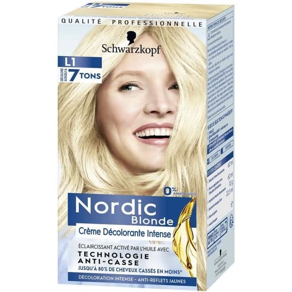 SCHWARZKOPF Nordic Permanent Hårfärg Intense Bleaching Cream L1 - Blond