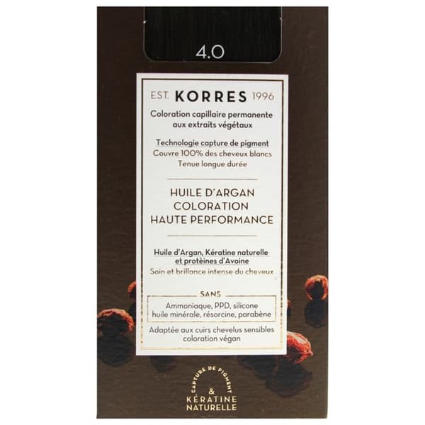 Korres Hårfärg Permanent Natural Chestnut 4.0