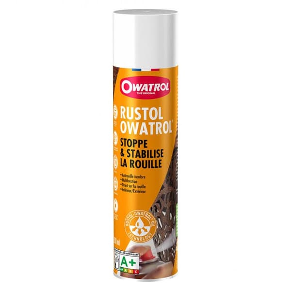 Antirust Färglös OWATROL RUSTOL - Roststoppar Penetrerande - Metalliska Ytor Plast Glas Trä - 0,3L