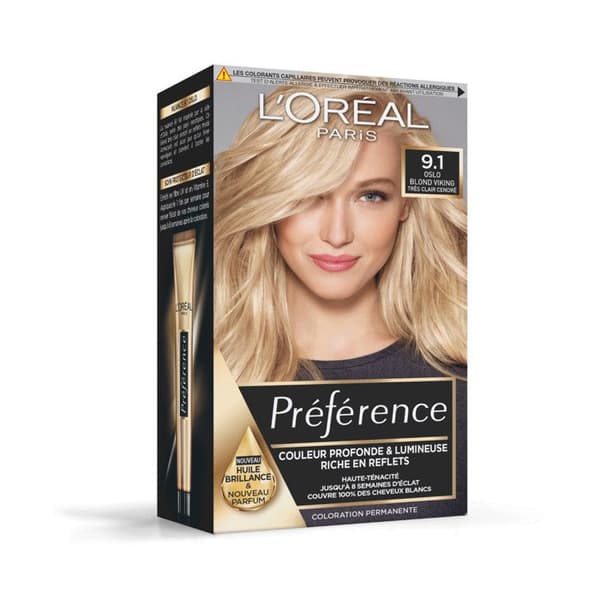 L'Oréal Paris Preference Hårfärg 9.1 Oslo Mycket ljus askblond