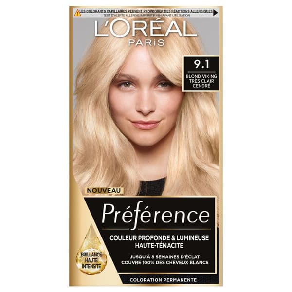 L'Oréal Paris Preference Hårfärg 9.1 Oslo Mycket ljus askblond