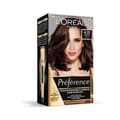 Miniatyrbild 5 av 5: Färgning - L'OREAL PARIS - Preferens - 4,15 Caracas Glänsande brun - Djup och lysande
