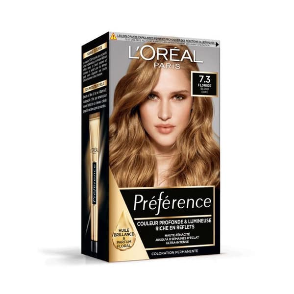 Färgning - L'Oréal Paris - 7.3 Florida - Guldblond - Kräm - Permanent