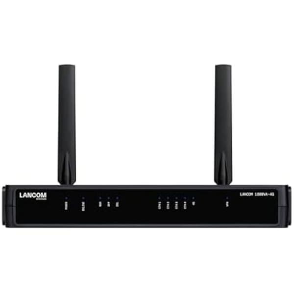 SD-WAN Gateway - LANCOM - 1800VA-4G (EU) - VDSL2/ADSL2+ - Grå - ADSL2+ Modem Svart