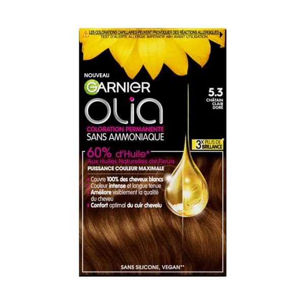 Garnier Olia Hårfärg 5.3 Light Golden Chestnut