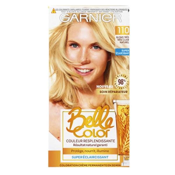 Belle Color GARNIER färgkräm - Med vetegroddsolja. 110 - Mycket mycket ljus naturlig blond