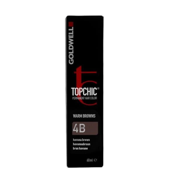 Goldwell Topchic Warm Browns 4B Havanna Brown Permanent Hårfärg 60ml.