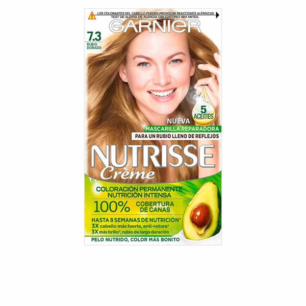 Permanent färg Garnier Nutrisse Nº 73-Miel Dore (3 antal)