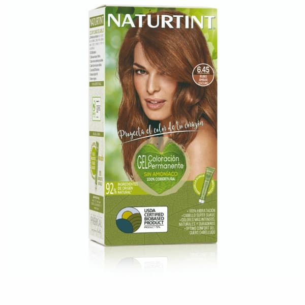 Permanent färg Naturtint NATURTINT COLORACIÓN 6.45-Rubio Ámbar Oscuro 170 ml