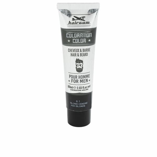 Permanent färg Hairgum COLORATION Askblond Nº 6.1 60 g