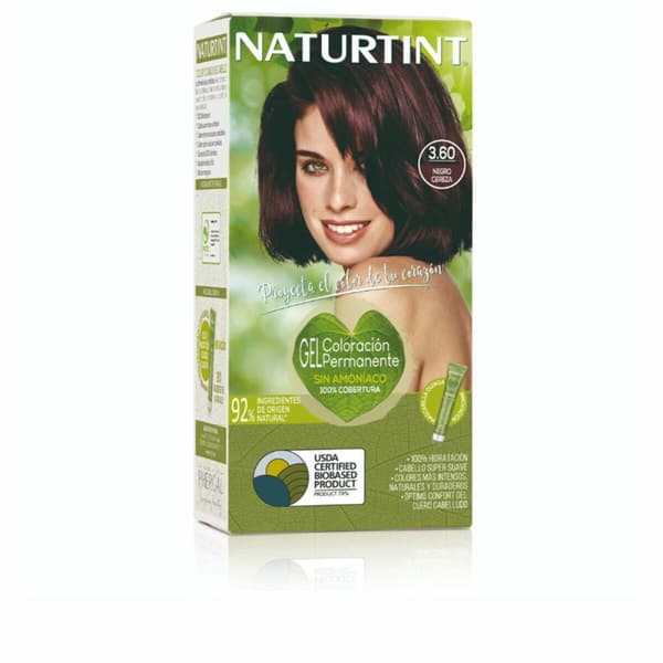 Permanent färg Naturtint NATURTINT COLORACIÓN 3.60-Negro Cereza 170 ml