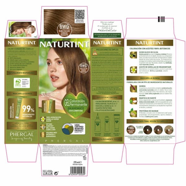 Hårinpackning Naturtint NATURTINT COLORACIÓN 170 ml