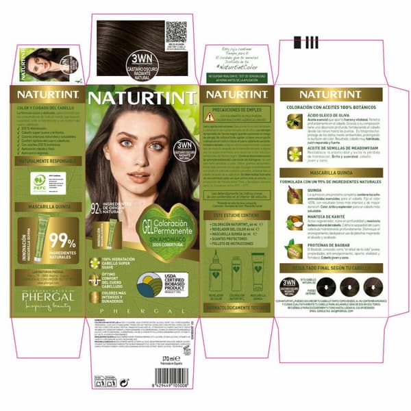Hårinpackning Naturtint NATURTINT COLORACIÓN 170 ml