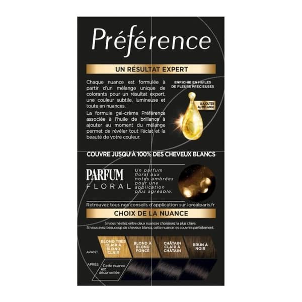 L'Oréal Hårfärg preferens 1 Napoli Svart