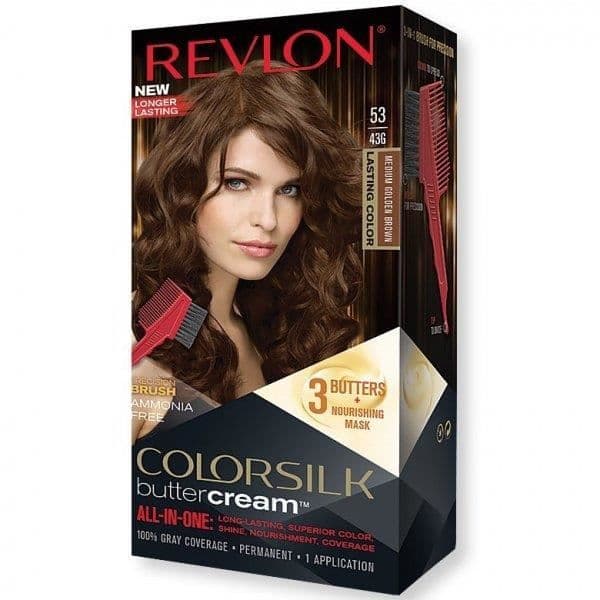 REVLON - Permanent färgande smörkräm COLORSILK - 53 Mörk Gyllene Brun Revlon