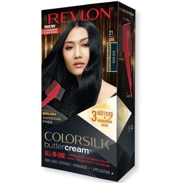 Revlon - Permanent Färg Butter Cream Colorsilk - 21 Blå Svart