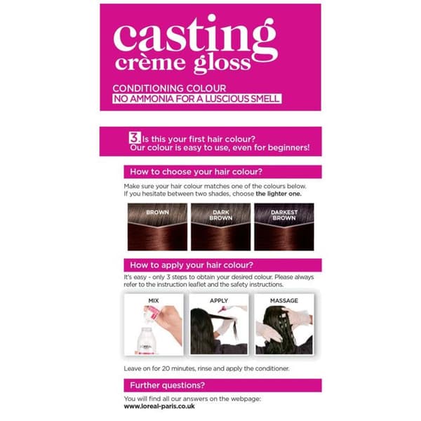 L'Oréal Paris - Färgning Casting Crème Gloss - 354 Mahogny Henna