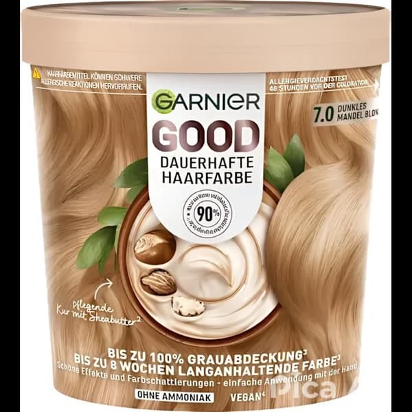 Garnier - Permanent Färgning Good - 7.0 Mörk Mandelfärgad Blond