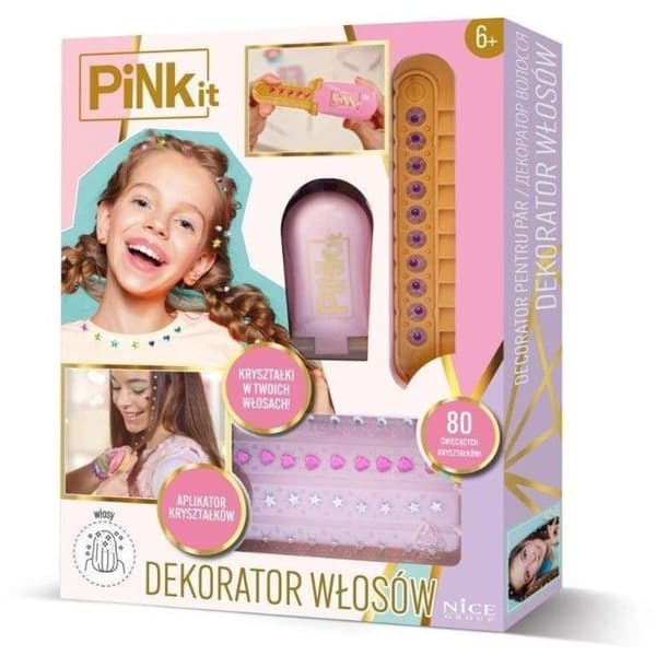 Mascara för hår - hårkritor - hårglitter Get-it HÅRDJUR PINK IT