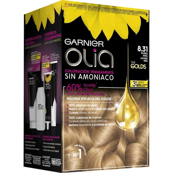 Färg utan ammoniak Olia Garnier 3600541235175 Honungsblond