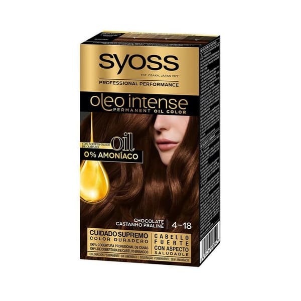 Permanent färg   Syoss Olio Intense Utan ammoniak Nº 4,18 Choklad