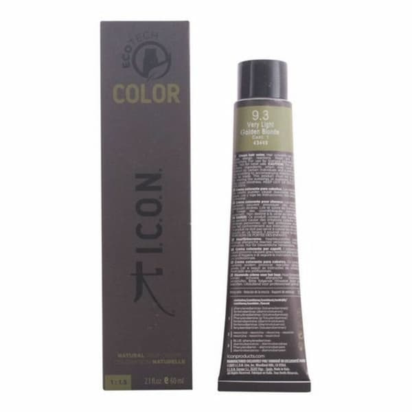 Pysyvä väriaine Ecotech Color Natural Color I.c.o.n. Ecotech Color Nº 9.0-rubio muy claro 60 ml