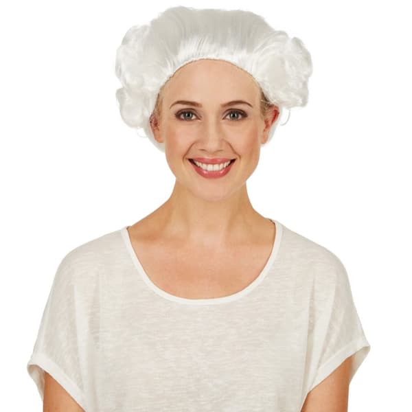 Peruk Madame Pompadour - vit