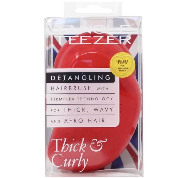 Detangling borste för tjockt hår - Tangle Teezer - Tjock & lockigt - Salsa Röd