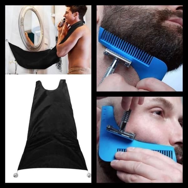 Clean Shave Kit Beard Comb Skäggförkläde
