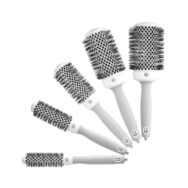 Borste - OLIVIA GARDEN - Expert Blowout Shine - Ø 45 - Keramik + Joner - Antistatisk